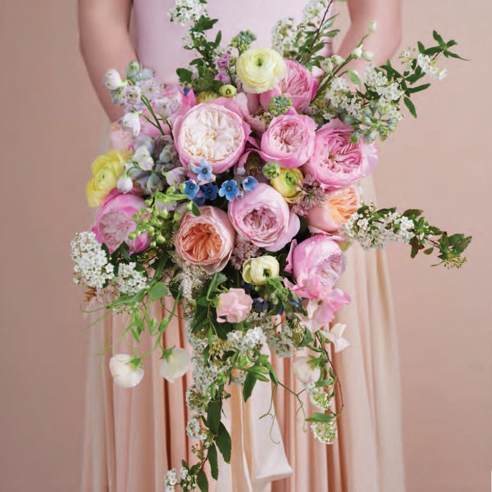 Экзотический букет невесты с розами "КОНСТАНС"